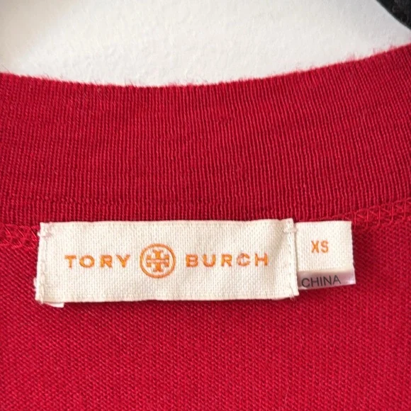 Tory Burch Red Cardigan Size XS - Picture 4 of 10